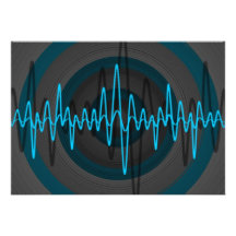 Sound Light Blue Dark invitation
