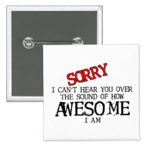 Sound Of Awesome Funny Button Humour
