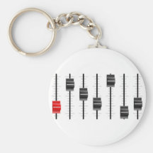 Sound or video control board Sliders or faders Keychains