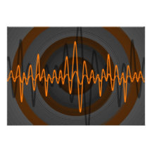Sound Orange Dark invitation