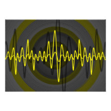Sound Yellow Dark invitation