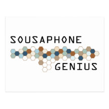 Sousaphone Genius Postcard