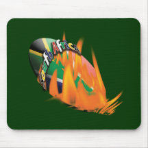 South Africa bokke rugby ball mousepads