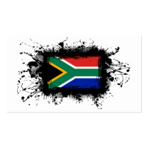 South Africa Flag Business Cards