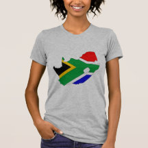 South Africa flag map Tees