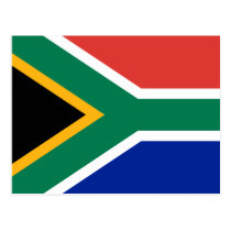 South Africa Flag Postcard postcards
