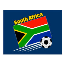 South Africa Soccer Team Postcard