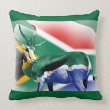 South Africa Springbuck Flag MoJo Pillows