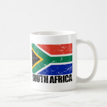 South Africa Vintage Flag Mugs