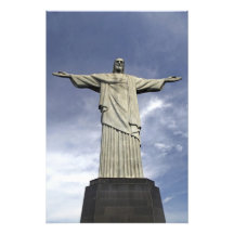 South America, Brazil, Rio de Janeiro. Christ Photographic Print