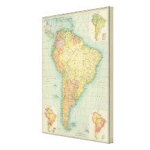 South America political Gallery Wrapped Canvas