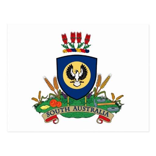 South Australia Coat of Arms Postcard Zazzle