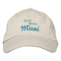 SOUTH BEACH 1 cap Embroidered Baseball Cap
