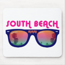 South Beach Miami sunglasses Mouse Pads