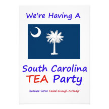SOUTH CAROLINA T.E.A. PARTY INVITATIONS