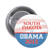 SOUTH DAKOTA for Obama 2012 Buttons