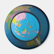 South east Asia in focus Fridge Magnets