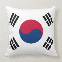 South Korean Flag on American MoJo Pillow