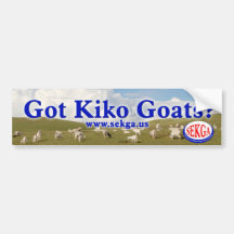Southeast Kiko Goat Association bumper sticker