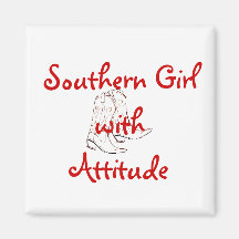 Southern Girl Attitude Magnet