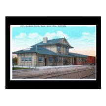 Southern Pacific Depot, Santa Rosa Vintage Post Card