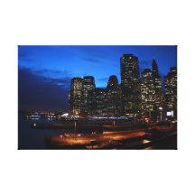 Southstreet Seaport Stretched Canvas Print