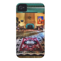 Southwestern Adobe Fireplace Room iPhone 4/4S Case