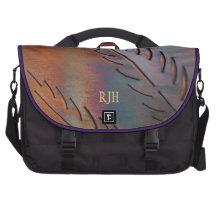 SOUTHWESTERN COPPER FEATHER COMMUTER LAPTOP BAG