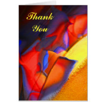 SOUTHWESTERN FLAIR RED BLUE YELLOW NOTE CARD