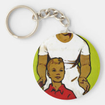 Soviet Family Propaganda Key Chain