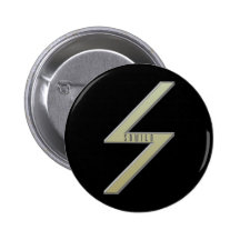 Sowilo Rune gold Pinback Button