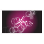 Spa Business Card Elegant Flourish Glow