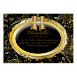 Spa Gift Card Spa Elegant Gold Floral Black Bow Business Card Templates