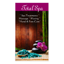 Spa Massage Salon Business Card Therapy