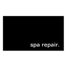 Spa Repair Business Card