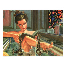 Spa Retreat Relaxation Invitation Party Retro