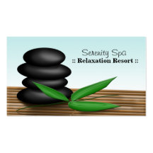 Spa Rocks - Spa & Relaxation Business Cards