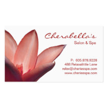 Spa - Salon Massage Therapy Business Card