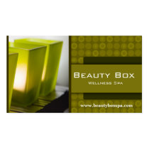 Spa Stylish Beauty and Wellness Business Card business cards
