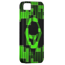 Space Alien Head Matrix iPhone 5 Cover