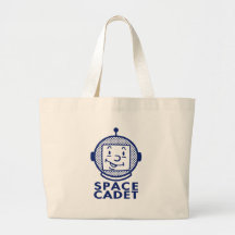 SPACE CADET - Blue Canvas Bag