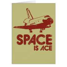 Space is Ace Greeting Card