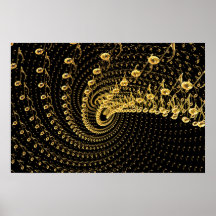 Space melody swirl poster