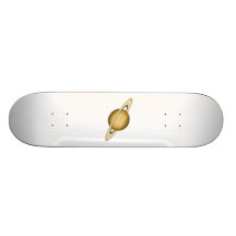 Space Planet with Rings Skate Boards