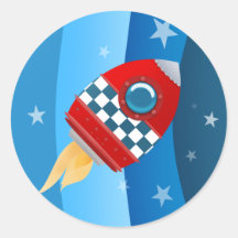 Space Rocket stickers