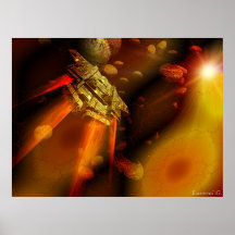 Space ship posters