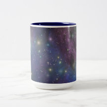 Space, stars, galaxies and nebulas coffee mugs