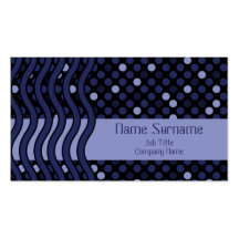 Space Time Blue, business card template