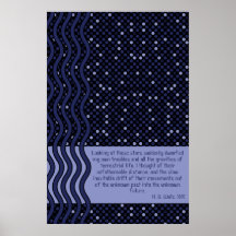 Space Time Blue, quoteable poster