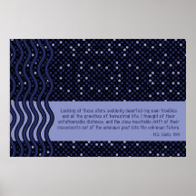 Space Time Blue, quoteable poster